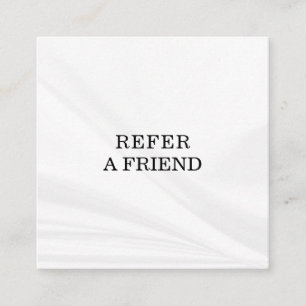 Refer a Friend Elegant Business Professional Referral Card