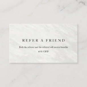 Refer a Friend Elegant Business Professional Referral Card