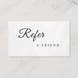 Refer a Friend Elegant Business Professional Referral Card