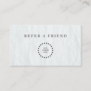 Refer a Friend Elegant Business Professional Referral Card