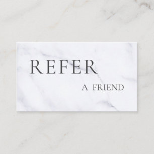 Refer a Friend Elegant Business Professional Referral Card
