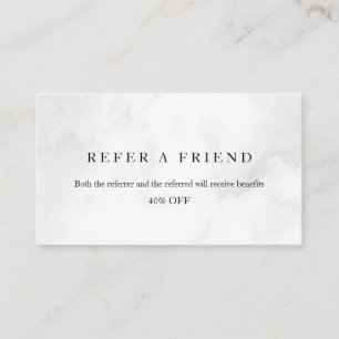 Refer a Friend Elegant Business Professional Referral Card