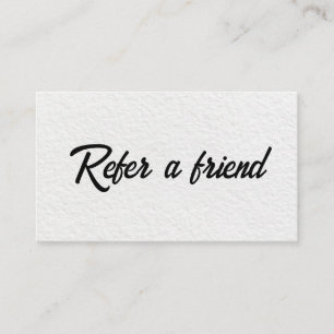 Refer a Friend Elegant Business Professional Referral Card