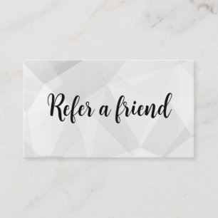 Refer a Friend Elegant Business Professional Referral Card