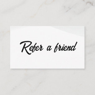 Refer a Friend Elegant Business Professional Referral Card