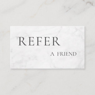 Refer a Friend Elegant Business Professional Referral Card