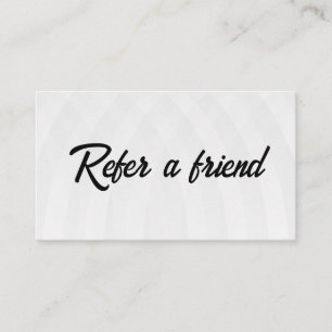 Refer a Friend Elegant Business Professional Referral Card