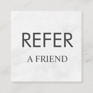 Refer a Friend Elegant Business Professional Referral Card