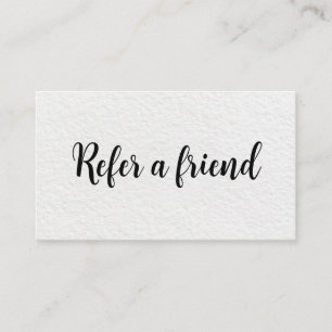 Refer a Friend Elegant Business Professional Referral Card