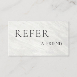 Refer a Friend Elegant Business Professional Referral Card