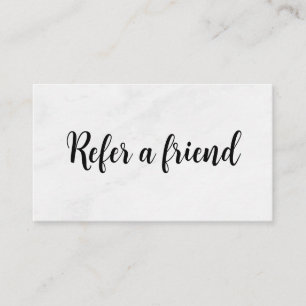 Refer a Friend Elegant Business Professional Referral Card