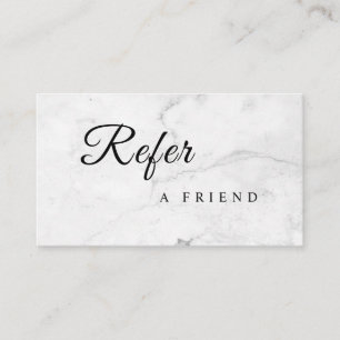 Refer a Friend Elegant Business Professional Referral Card