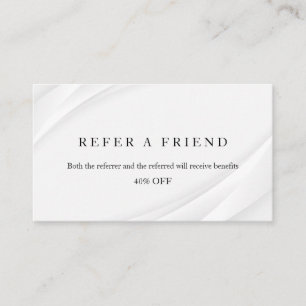 Refer a Friend Elegant Business Professional Referral Card