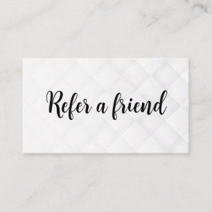 Refer a Friend Elegant Business Professional Referral Card