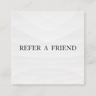 Refer a Friend Elegant Business Professional Referral Card