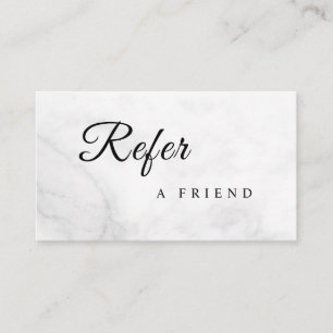 Refer a Friend Elegant Business Professional Referral Card