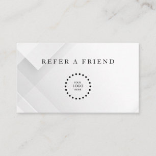 Refer a Friend Elegant Business Professional Referral Card