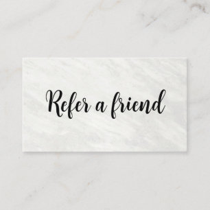 Refer a Friend Elegant Business Professional Referral Card