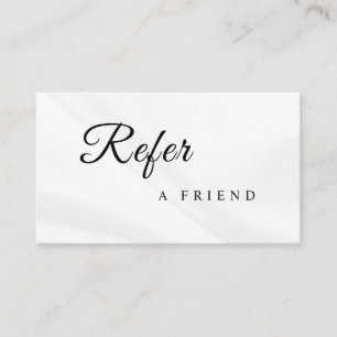 Refer a Friend Elegant Business Professional Referral Card