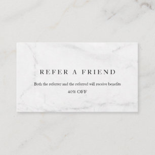 Refer a Friend Elegant Business Professional Referral Card