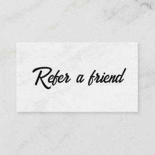 Refer a Friend Elegant Business Professional Referral Card