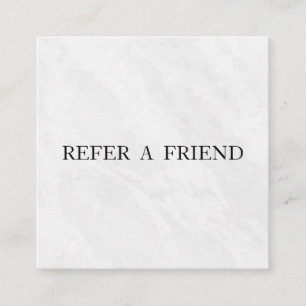 Refer a Friend Elegant Business Professional Referral Card