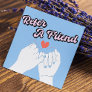 Refer A Friend Heart Script Font Hands Illustratio Referral Card