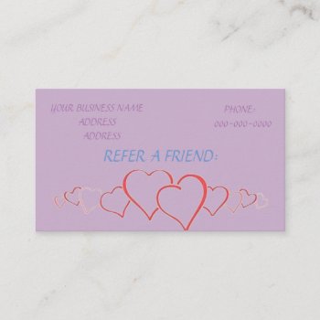 Refer A Friend Loyalty Cards by CREATIVEforBUSINESS at Zazzle