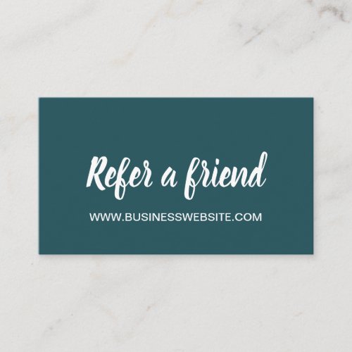 Refer a friend minimalist trendy referral card