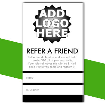 Refer A Friend Referral Card by identica at Zazzle