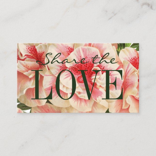Refer a friend / referral floral business card (Front)
