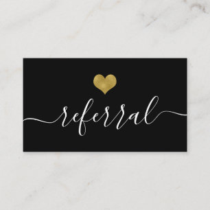 Refer a Friend Salon Business Card