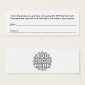 refer a friend with logo (Front & Back)