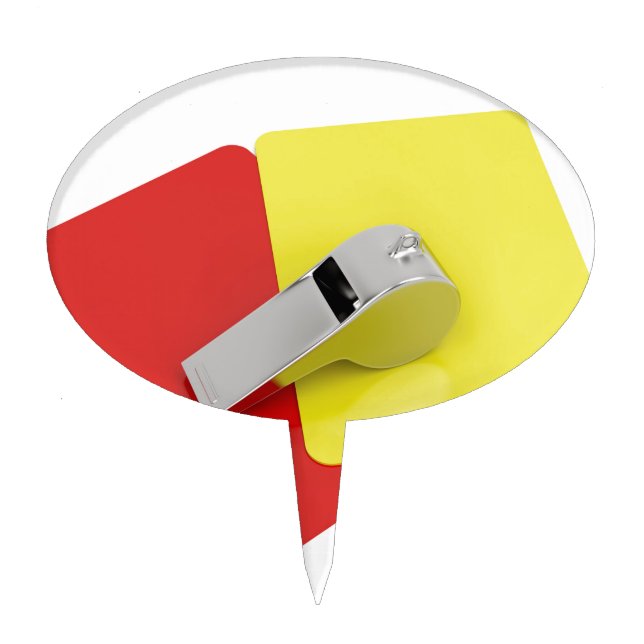 Referee attributes cake topper (Front)
