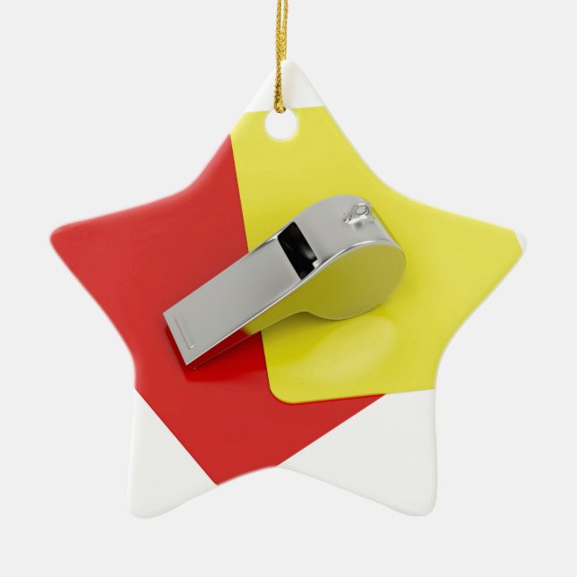 Referee attributes ceramic ornament (Front)