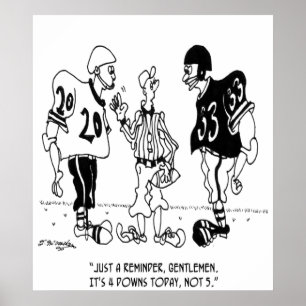 Referee Cartoon 5446 Poster