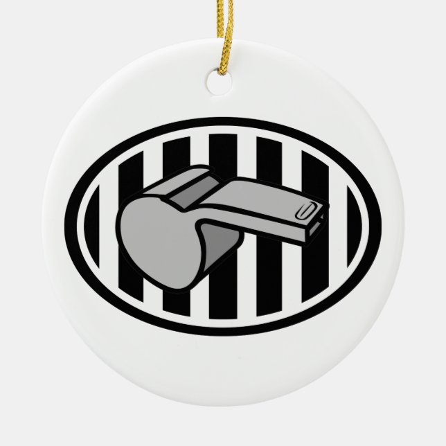 Referee Ceramic Ornament (Front)