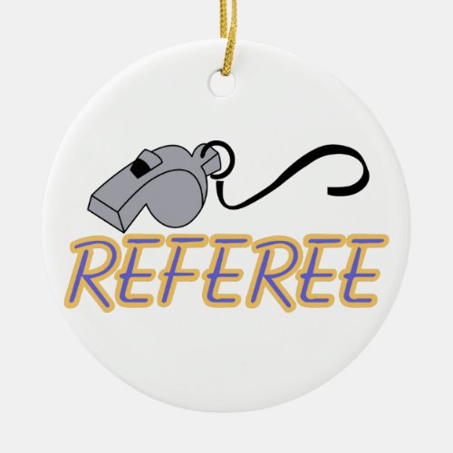 Referee Ceramic Ornament