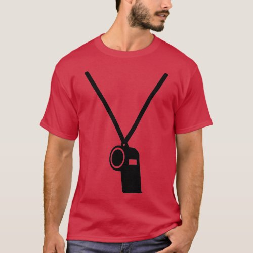 Referee coach whistle T_Shirt