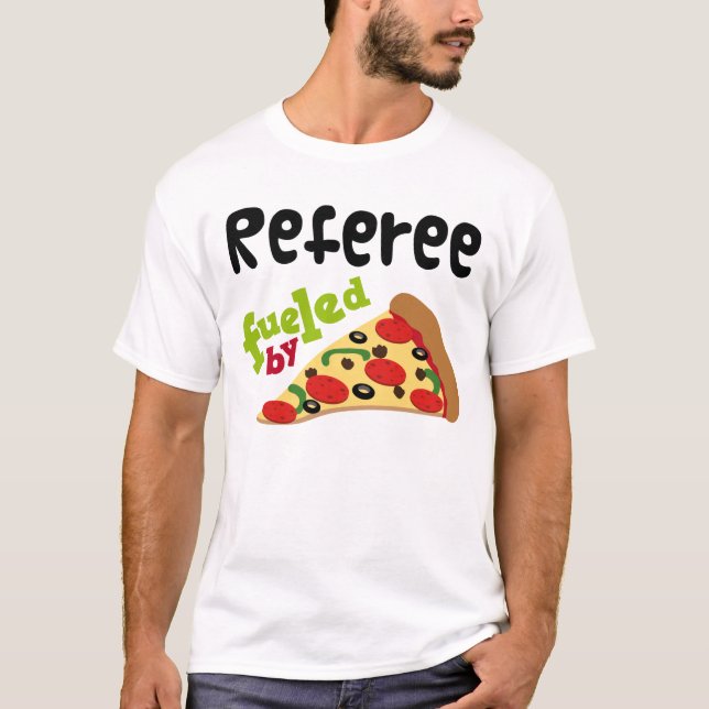 Referee (Funny) Pizza T Shirt (Front)