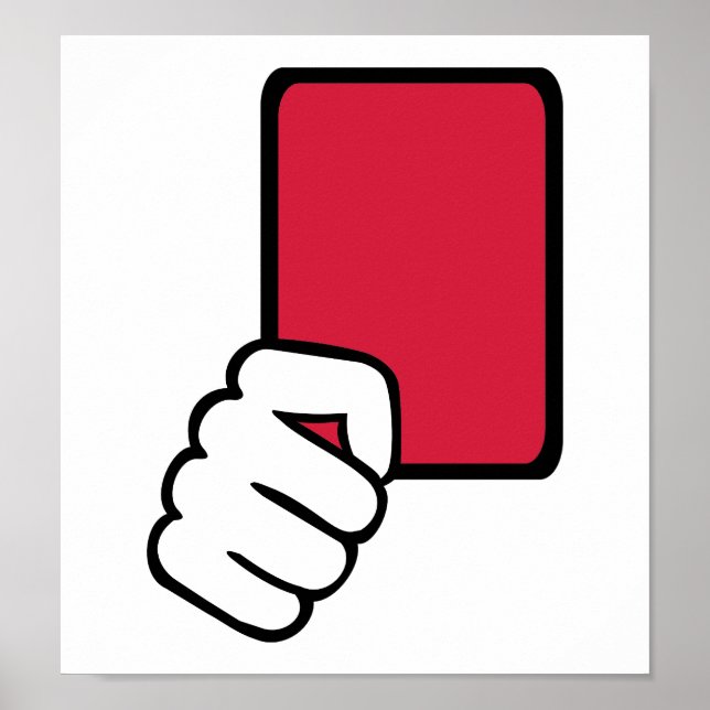 Referee red card poster (Front)