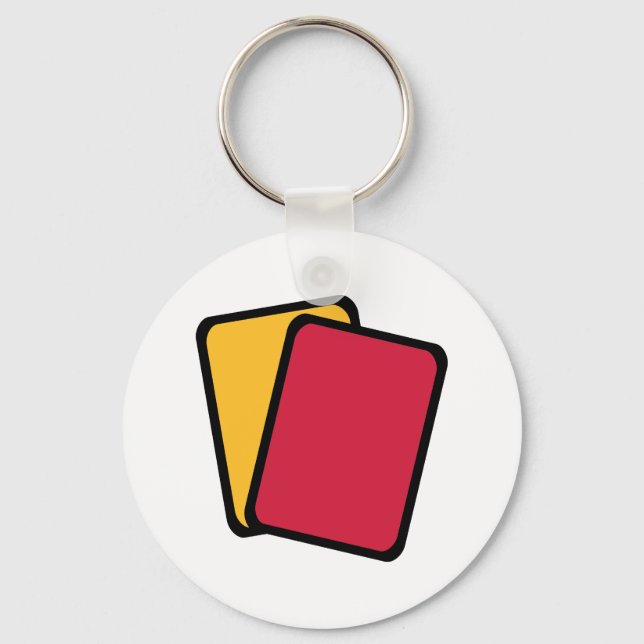 Referee red yellow card keychain (Front)