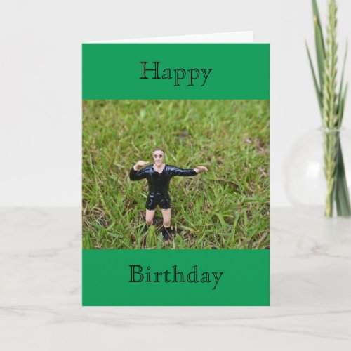 Referee SoccerFootball Happy Birthday Card