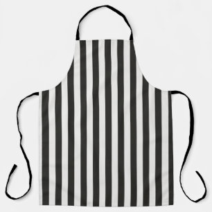 Referee Striped Classic Black & White Vertical Apron