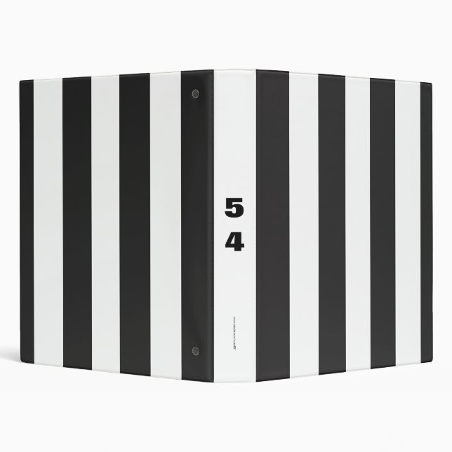 Referee Stripes 3 Ring Binder (Background)