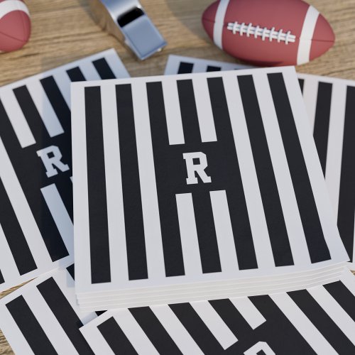 Referee Stripes Sports Football Party Napkins