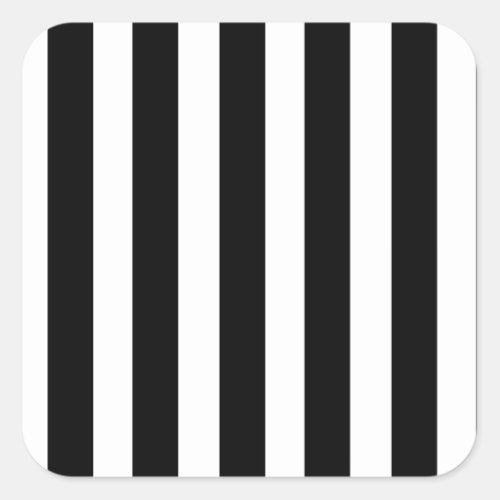 Referee Stripes Square Sticker