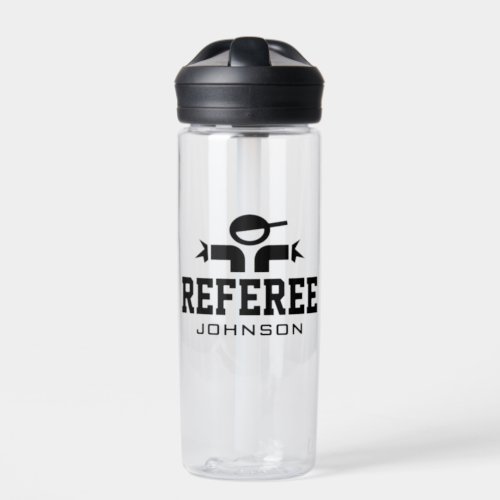 Referee water bottle for official sports teams
