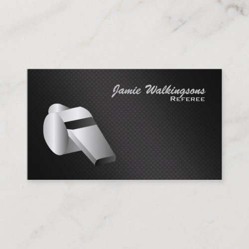 Referee Whistle Business Cards
