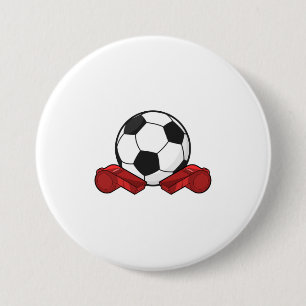 Referee whistle & Soccer ball Button